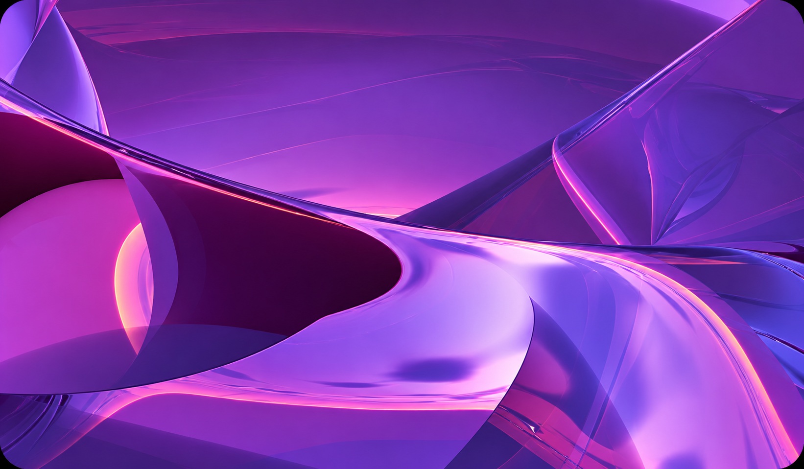 Luminous Violet Glass Ribbons